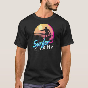 Camiseta Surfer Crane Vintage Summer Vintage Style