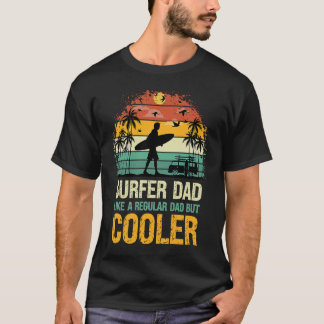 Camiseta Surfer Dad Like a Regular Dad but Cooler  Great Fa