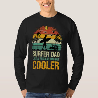 Camiseta Surfer Dad Like a Regular Dad but Cooler  Great Fa