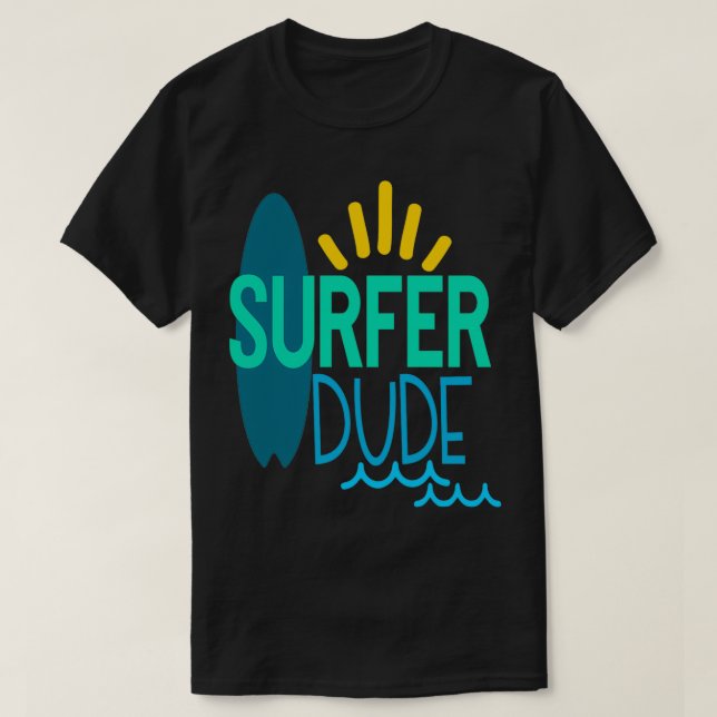 Camiseta Surfer Dude (Diseño del anverso)
