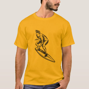 Camiseta Surfer Dude Vintage Surf Design