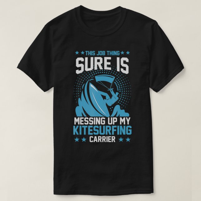 Camiseta Surfer Kitesurf Kiteboarding Gift (Diseño del anverso)