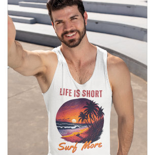 Camiseta Surfer - La vida es corta, Surf More