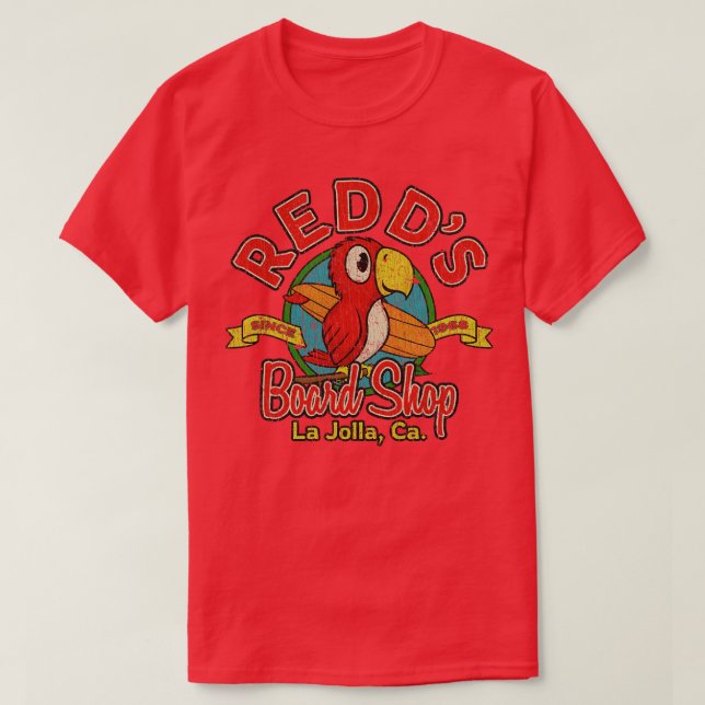 Camiseta Surfer Redds Board Shop 1968 (Diseño del anverso)