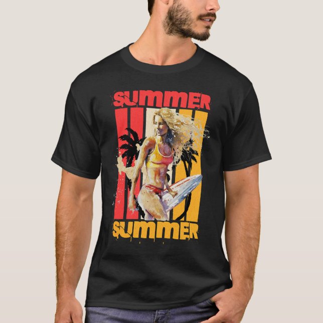 Camiseta Surfer Retro Summer (Anverso)