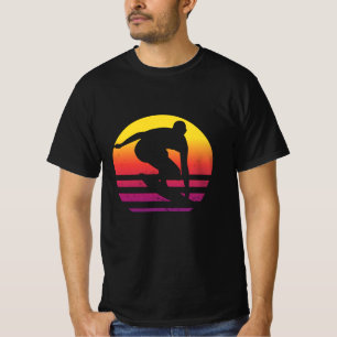 Camiseta Surfer Retro Surfing Sunset