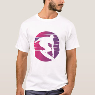 Camiseta Surfer Retro Surfing Sunset