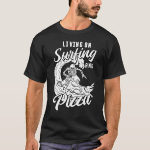 Camiseta Surfer Surfboard Waves Surfrider Pizza Surfing