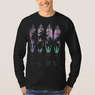 Camiseta Surfer Tropical Vaporwave Palm Trees Surfboard Sur