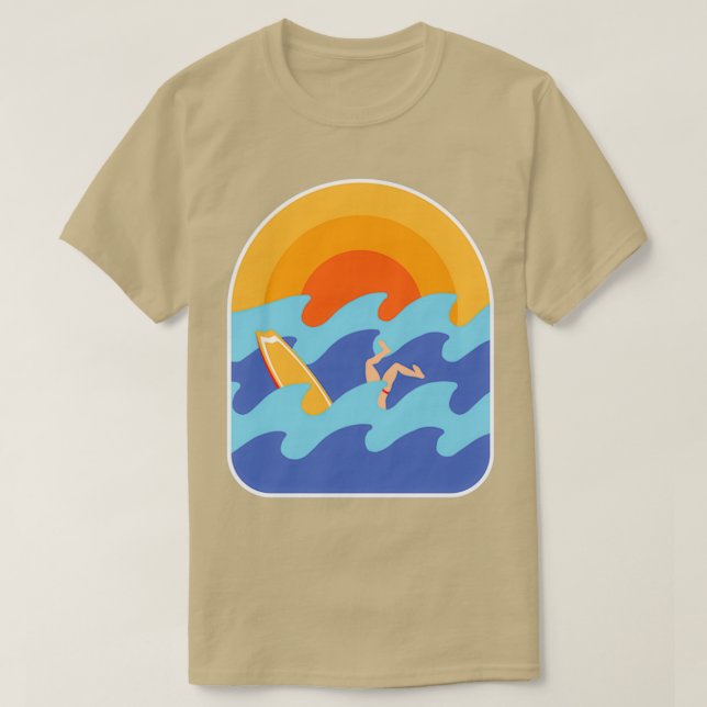 Camiseta Surfer Wipeout (Diseño del anverso)