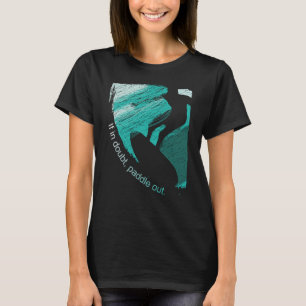 Camiseta Surfers Blue Tube Wave Rider Pencil Sketch