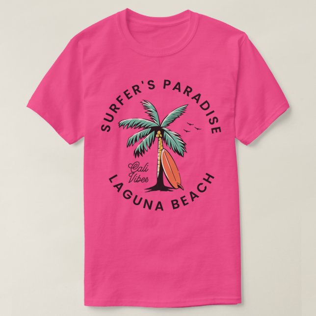 Camiseta Surfers Paradise Laguna Beach TShirt (Diseño del anverso)