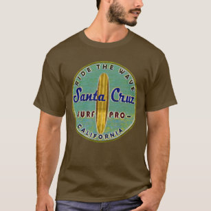 Camiseta Surfers Santa Cruz Vintage Retro Angustiado