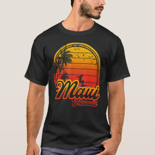 Camiseta Surfin de vacaciones de verano de palmeras en la p