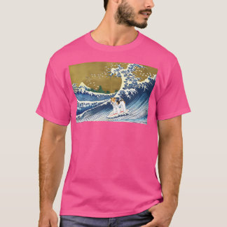 Camiseta Surfing A Wave Wire Fox Terrier Lover