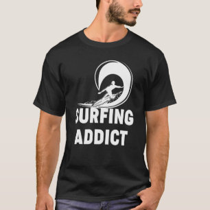 Camiseta Surfing Addict Surfer Wave Hawaiian Beach Summer