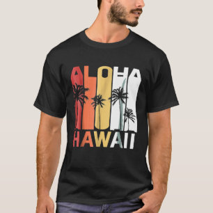 Camiseta Surfing Aloha Hawaii T Shirt Retro Surfer Tee Big