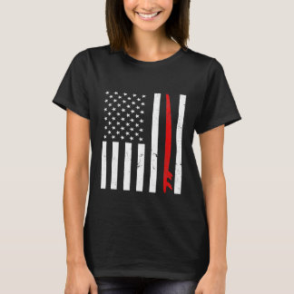 Camiseta Surfing American Flag Surfboard