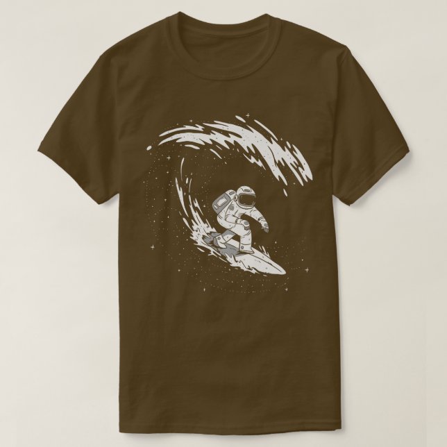 Camiseta Surfing Astronauta Space La gran ola de Kanagaw (Diseño del anverso)