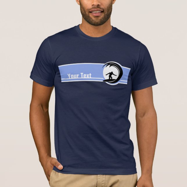 Camiseta Surfing; Azul (Anverso)