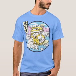 Camiseta Surfing Banana Milk Carton Japan Wave Kawaii Vapor