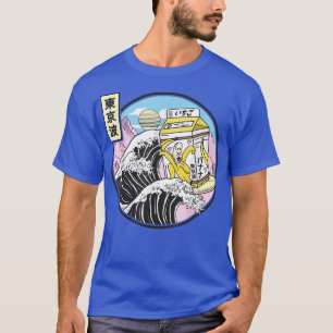 Camiseta Surfing Banana Milk Carton Kanagawa Wave Japan Kaw