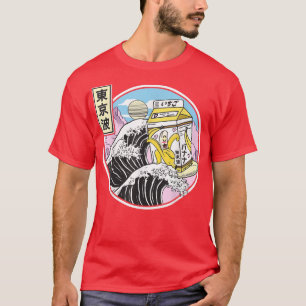 Camiseta Surfing Banana Milk Carton Kanagawa Wave Japan Kaw
