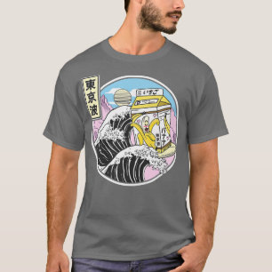 Camiseta Surfing Banana Milk Carton Kanagawa Wave Japan Kaw