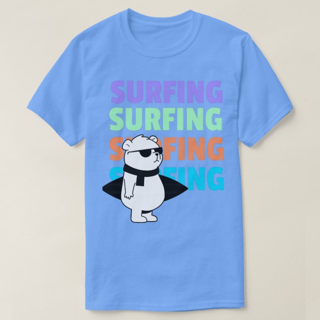 Camiseta Surfing Bear (Diseño del anverso)