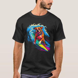 Camiseta Surfing Boxer Dog Pop Surf