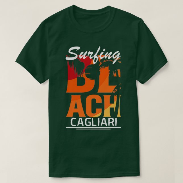 Camiseta Surfing Cagliari Italy (Diseño del anverso)