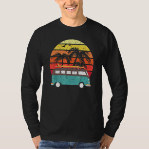 Camiseta Surfing Camper Van Palm Tree Sunset 1