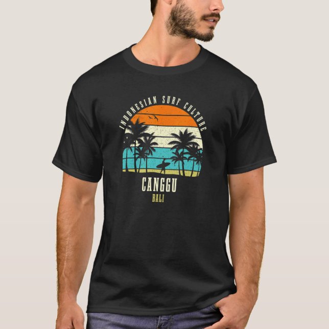 Camiseta Surfing Canggu Bali Indonesia Surfing Culture (Anverso)