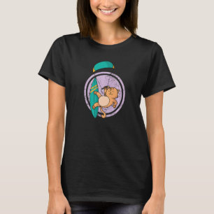 Camiseta Surfing Cat Kite
