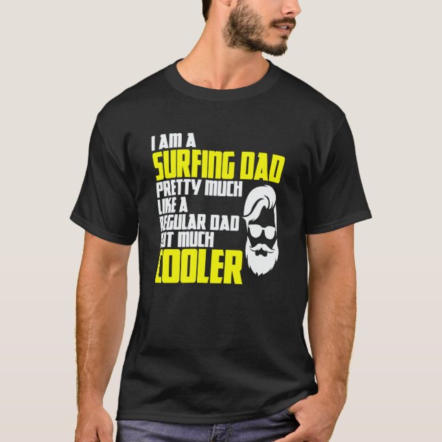 Camiseta Surfing Dad Kitesurfer Surfing Windsurfing Surfer (Anverso)