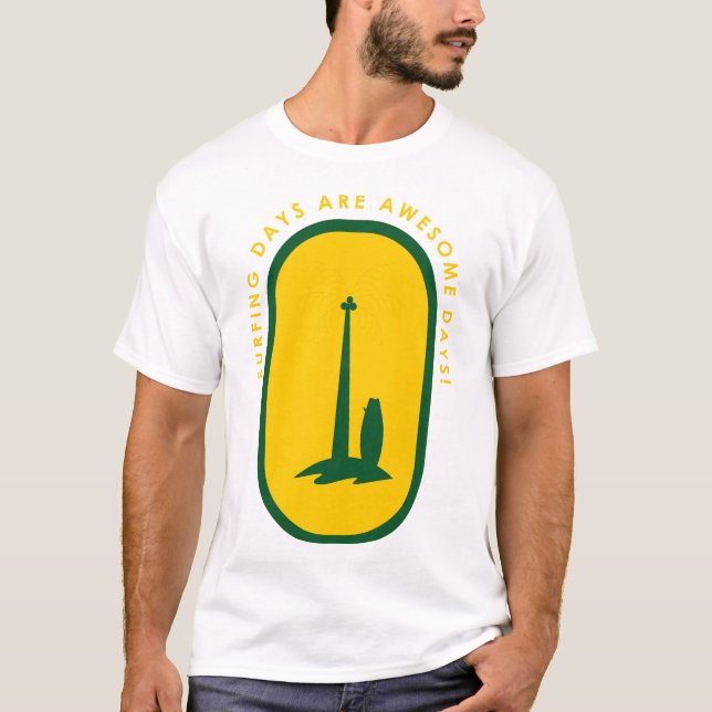 Camiseta Surfing Days are Awesome Days (Anverso)