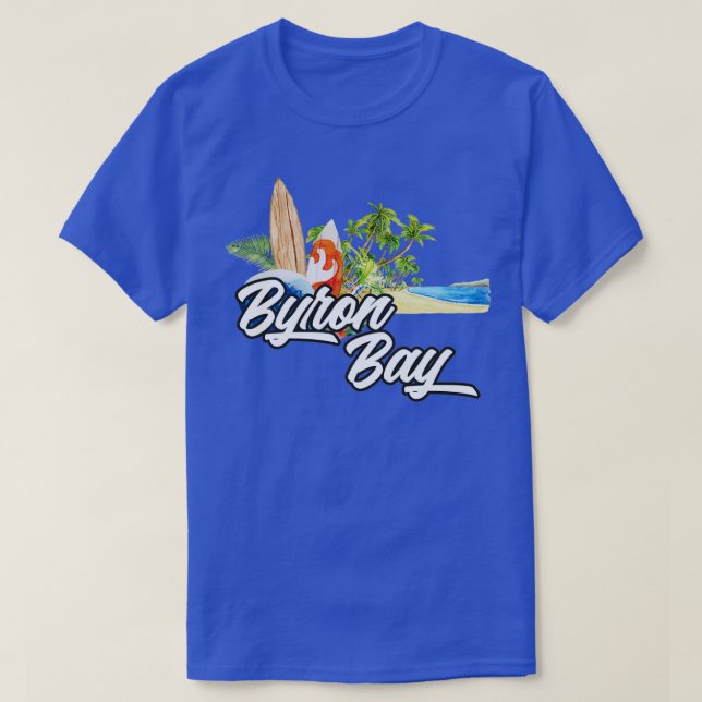 Camiseta Surfing de Byron Bay (Diseño del anverso)