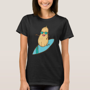 Camiseta Surfing de castañas en el agua