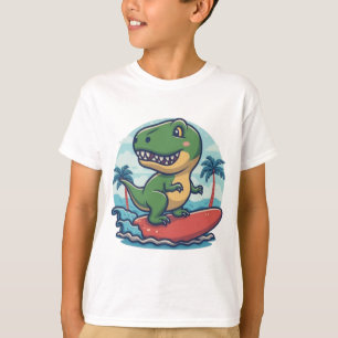 Camiseta Surfing de los dinosaurios