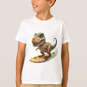 Camiseta Surfing de los dinosaurios