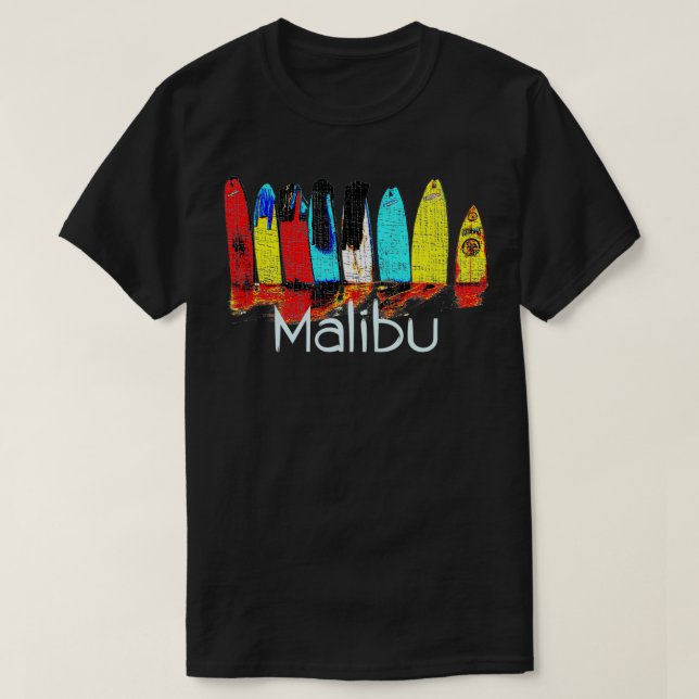 Camiseta Surfing de Malibu California (Diseño del anverso)