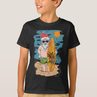 Camiseta Surfing de playa Santa divertido verano Hawaii Nav