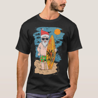 Camiseta Surfing de playa Santa divertido verano Hawaii Nav