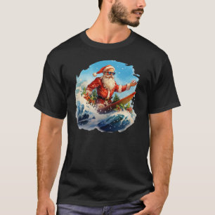Camiseta Surfing de Santa Claus