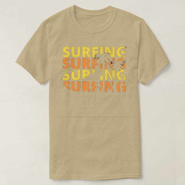 Camiseta Surfing Design 1 (Diseño del anverso)