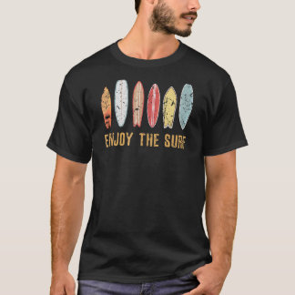 Camiseta Surfing Disfrute Del Surf Vintage Surfboard Classi