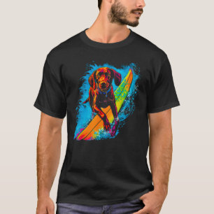 Camiseta Surfing Dog German Shorthal