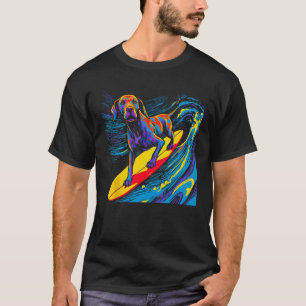 Camiseta Surfing Dog Great Dane
