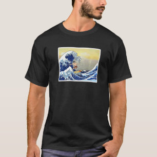 Camiseta Surfing En La Gran Ola Del Surfista Kanagawa