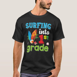 Camiseta Surfing En Primer Grado De Vuelta Al Colegio Prime
